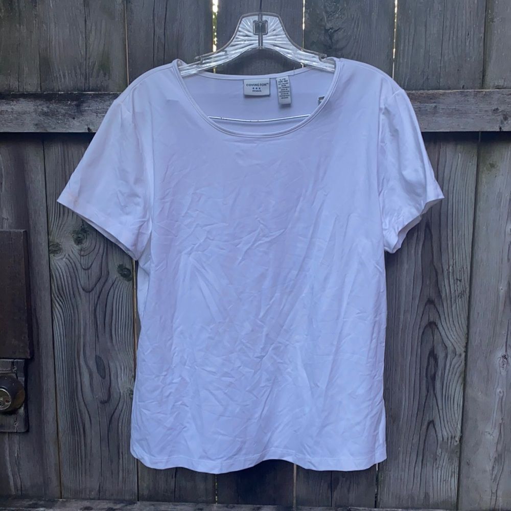 Covington white tee sz. L